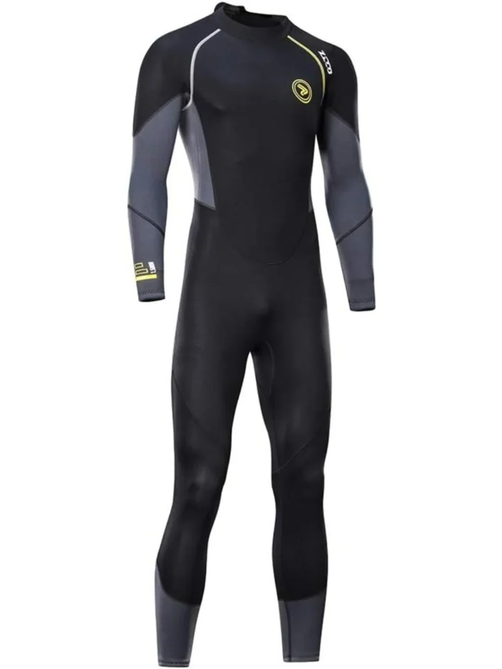 Ultra Stretch 3mm Neoprene Full Body Wetsuit for Men - Snorkeling, Scuba